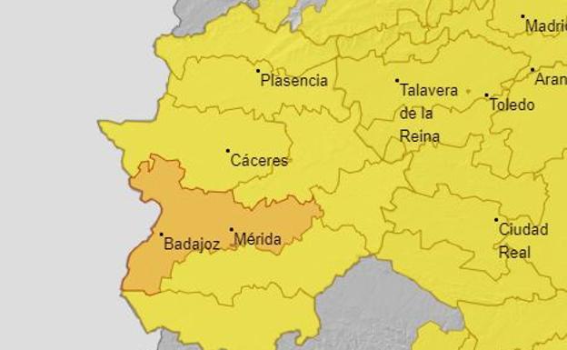 Alerta naranja para este lunes