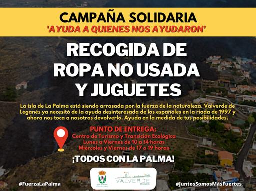 Se pone en marcha una campaña de recogida de ropa no usada y juguetes
