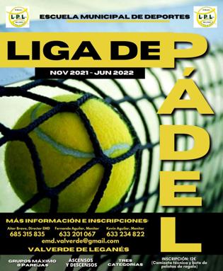 La Escuela Municipal de Deportes organiza una nueva edición de la Liga Local de Pádel