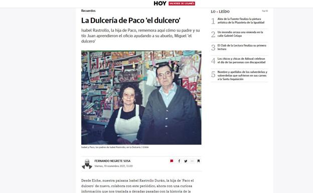 HOY Valverde cierra noviembre con más de 6.000 usuarios únicos