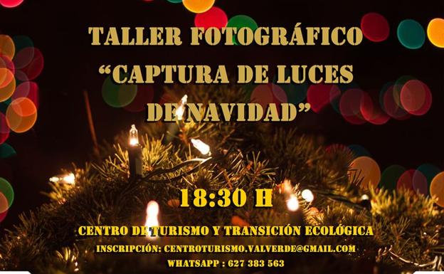 Este martes hay un taller de fotografía navideña