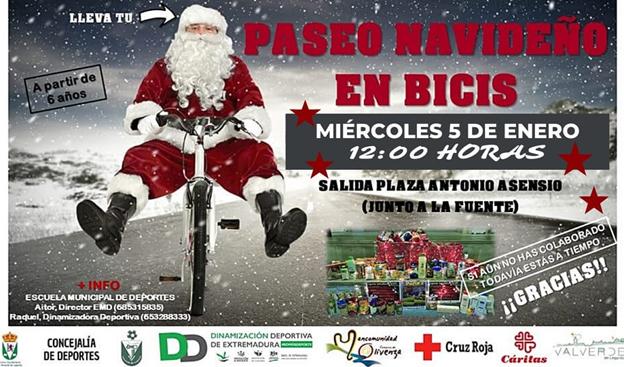 El paseo navideño en bici se celebra este miércoles