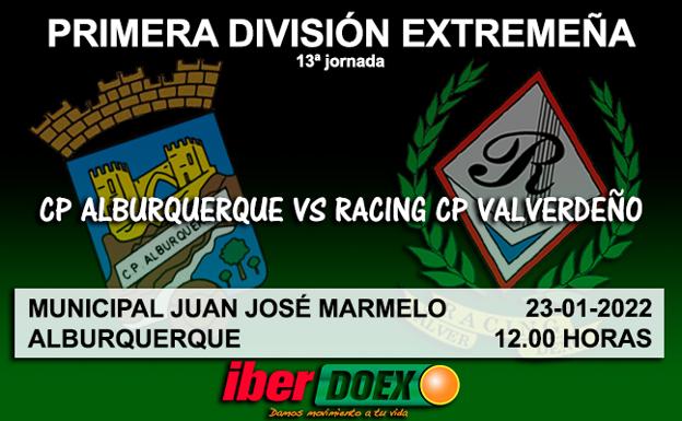 El Alburquerque, primer rival del Racing Valverdeño sin Javi Ramos