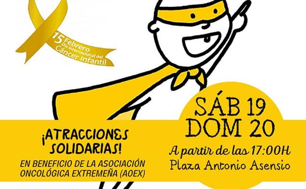 Este tarde y mañana hay atracciones solidarias para los más pequeños