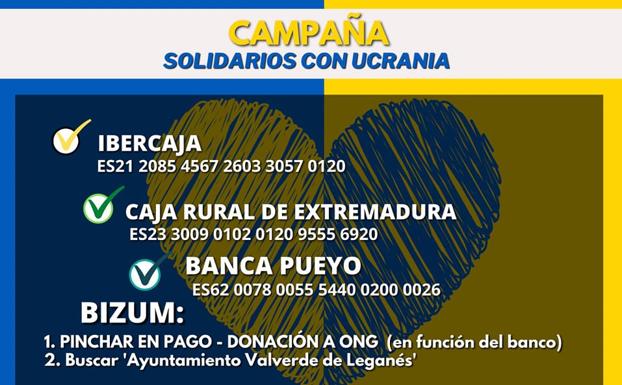 El ayuntamiento abre una cuenta más para colaborar con Ucrania