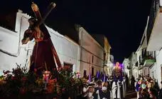 Las imágenes de Jesús Nazareno y Nuestra Señora de los Dolores salen en procesión tres años después