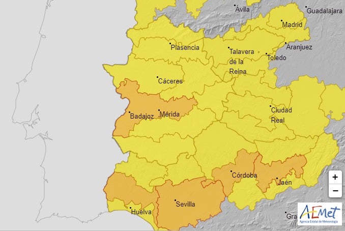 La alerta por altas temperaturas pasa a naranja para este sábado y domingo