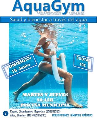 El próximo 16 de junio comienzan las clases de AquaGym
