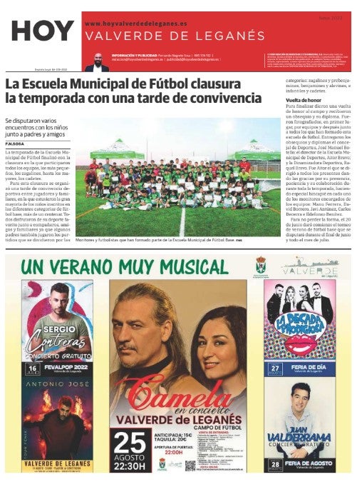 Este jueves se publica el número 129 de HOY Valverde de Leganés