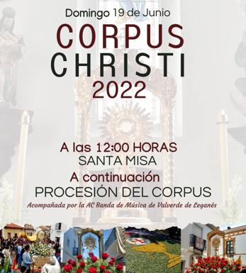 Este domingo se celebra el Corpus Christi en Valverde de Leganés