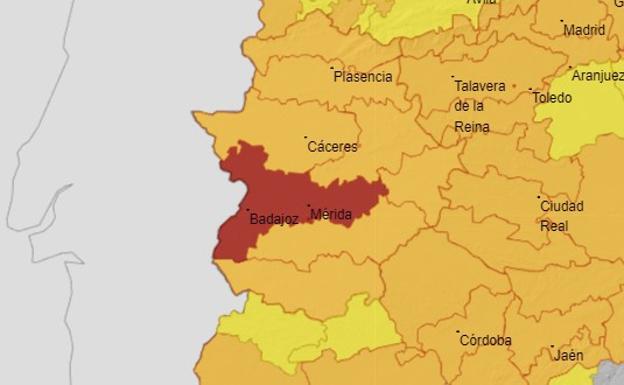 Se mantiene la alerta roja para este viernes por el calor