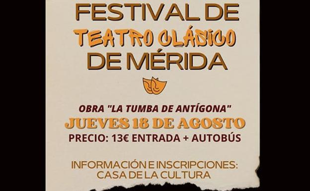 Aún hay plazas disponibles para ir al Teatro Clásico de Mérida
