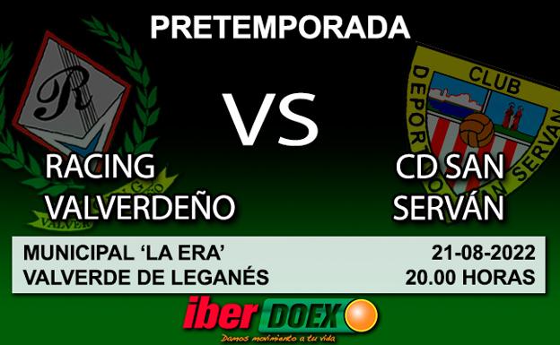 El Racing Valverdeño recibe al San Serván en el tercer partido de preparación