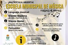 Se abre el plazo para inscribirse en la Escuela Municipal de Música