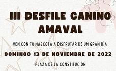 Este domingo, a las 12.00 horas, Amaval celebra el III Desfile Canino