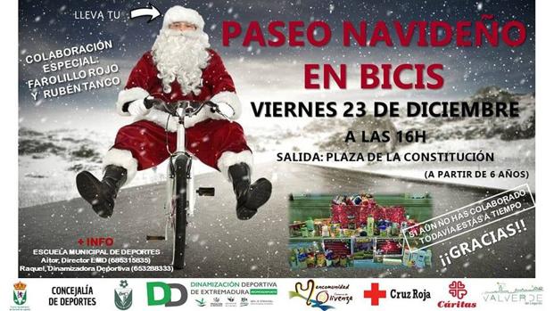 A las 16.00 se inicia el paseo navideño en bicicleta