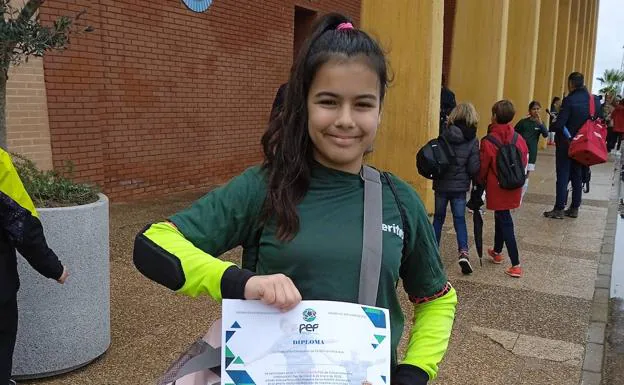 Sofía Moreno Argüelles tiene muy claro su sueño, ser portera de fútbol