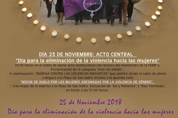 Villafranca se moviliza esta noche contra la violencia de género