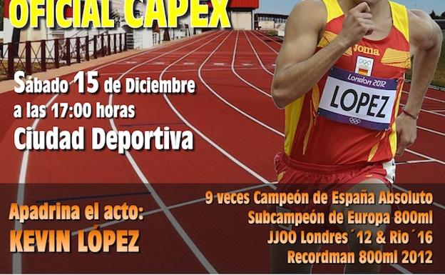 El próximo sábado, inauguración de las pistas de atletismo y presentación oficial del CAPEX