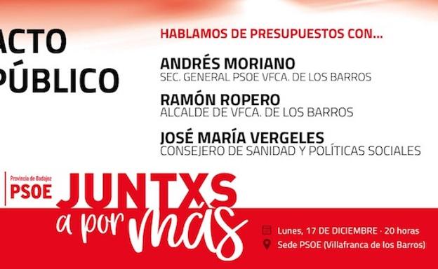 José María Vergeles, Consejero de Sanidad y Políticas Sociales, hablará esta tarde de presupuestos