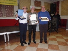 La Asociación de Comerciantes de Villafranca homenajeó a tres de sus socios jubilados