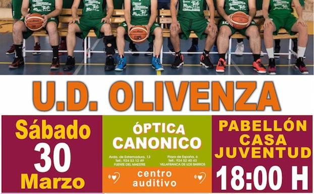 Villafranca «Óptica Canónico»-UD Olivenza, tercer partido del play-off de cuartos de la Liga Diputación de Baloncesto