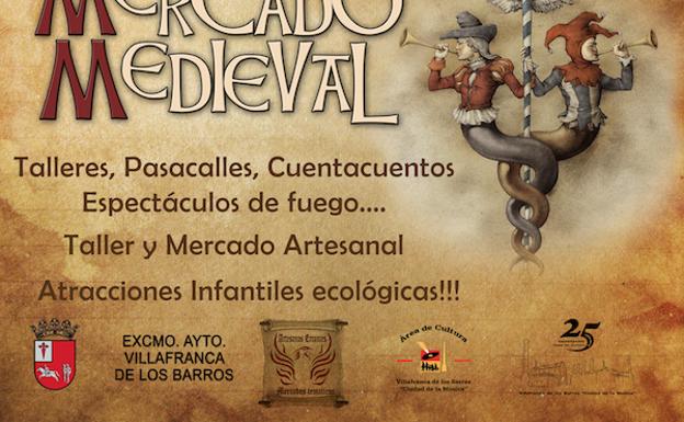 Este fin de semana coinciden en Villafranca de los Barros la Feria del Libro y el Mercado Medieval