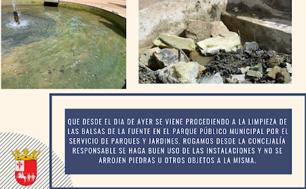 El Ayuntamiento acomete la limpieza de las balsas de La Fuente