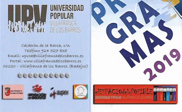 La Universidad Popular de Villafranca oferta una amplia gama de cursos y talleres