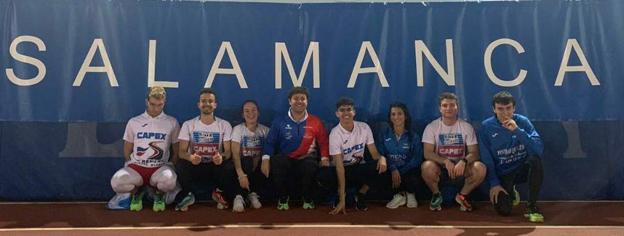 Nueve atletas del CAPEX sub23 en el Nacional de Salamanca