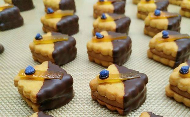 Una de las pastas de la Pastelería Orón y Chaves, reconocida como una de las mejores de España en el IV Concurso a la Mejor Pasta de Té Artesana