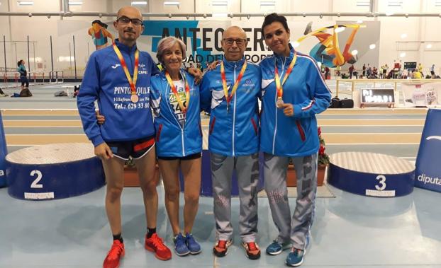 El CAPEX se lleva cuatro medallas del Campeonato de España Máster de pista cubierta