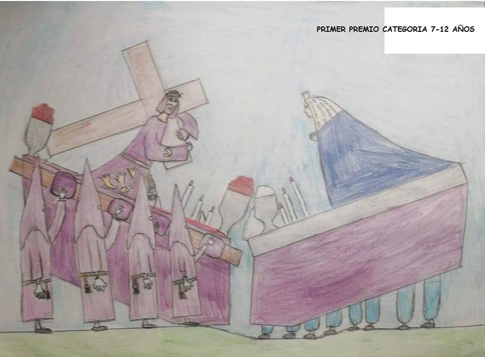 Los pequeños demuestran grandes dosis de «originalidad e imaginación» en el 'I Concurso de Dibujo' de Semana Santa