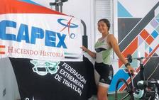 María Castro, atleta del CAPEX, campeona de España en la modalidad 'relevos mixto indoor'