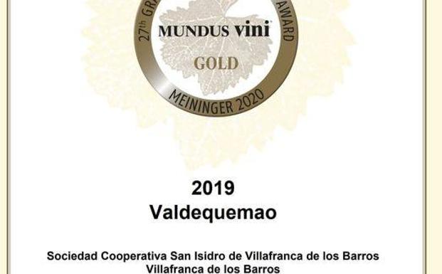 El Valdequemao Tinto Roble 2019 de la Cooperativa San Isidro obtiene medalla de oro en el Gran Premio Internacional MUNDUS VINI