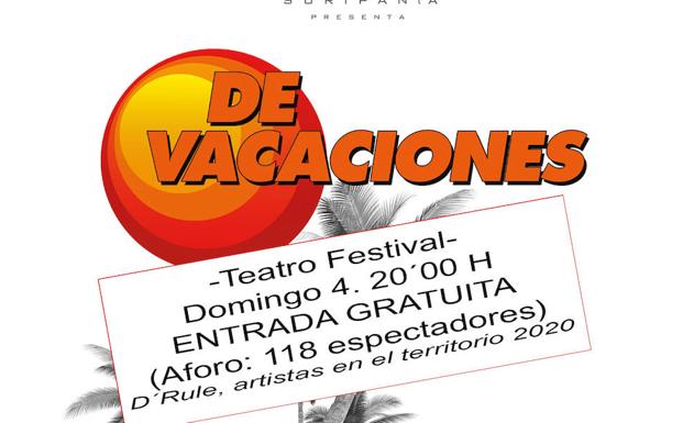 La comedia 'De vacaciones' llegará el 4 de octubre al Teatro Festival