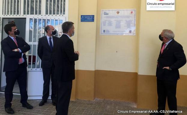 I reconocimiento «Círculo de Valores» para los antiguos alumnos, Ismael Clemente y Miguel Ollero