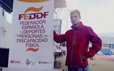 David Madroñero, doble campeón de España en el Nacional de Atletismo adaptado