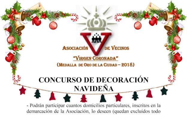 La asociación de la Coronada convoca un concurso de fachadas navideñas