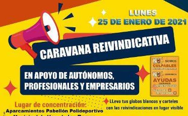 Mañana, a las 11, caravana reivindicativa para apoyar al comercio y la hostelería