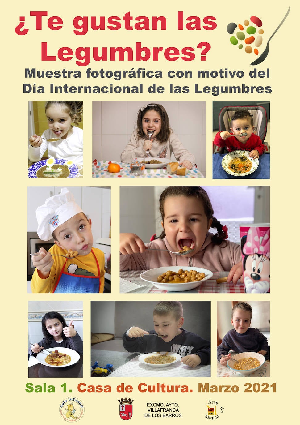 Exposición fotográfica y concurso sobre el consumo de legumbres, en la Casa de la Cultura