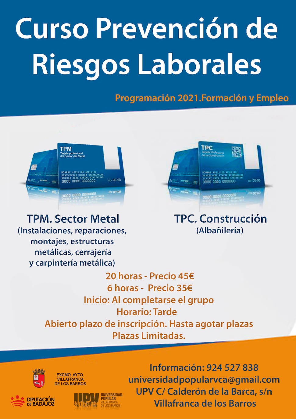 Curso de Prevención de Riesgos Laborales
