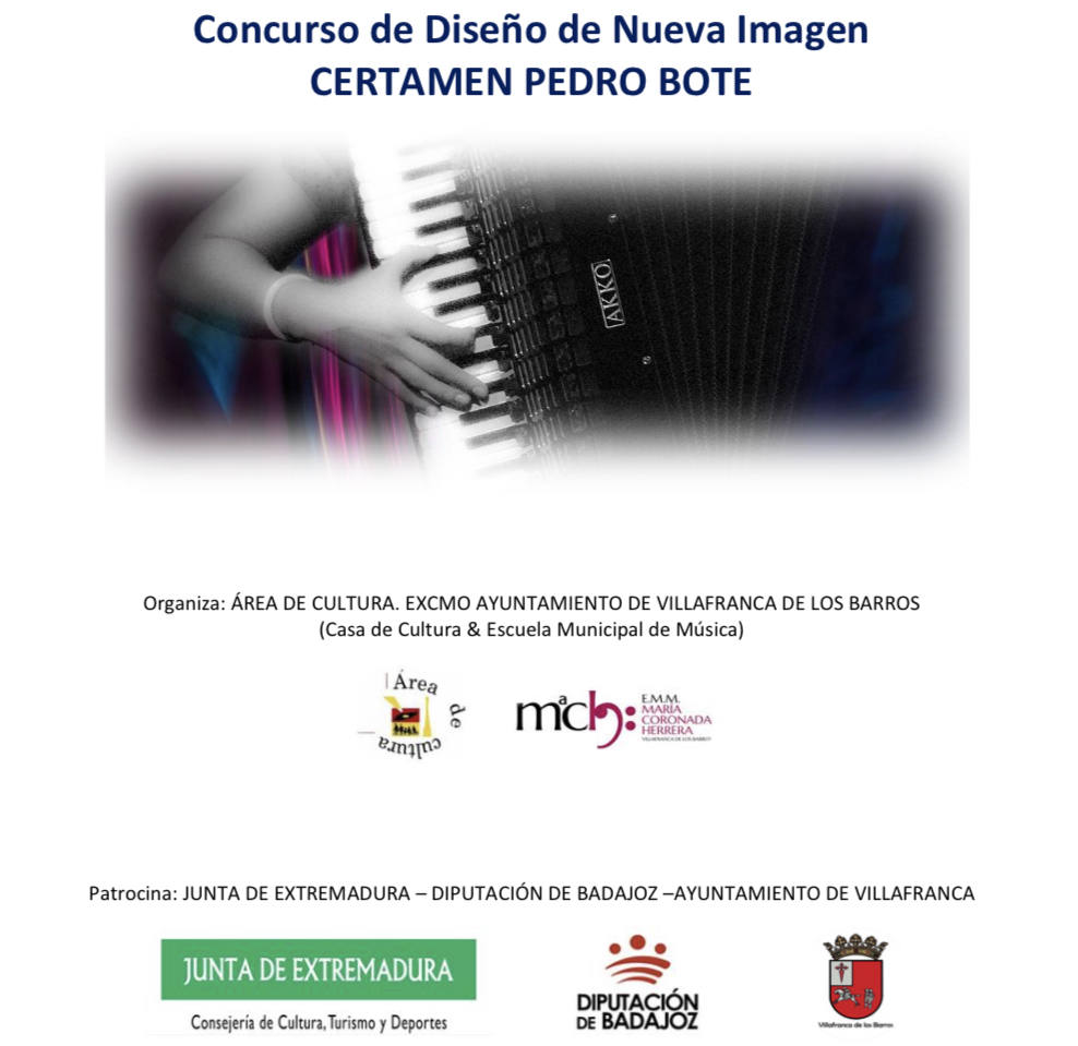 Concurso para la creación de una nueva imagen representativa del Certamen Internacional de Jóvenes Intérpretes Pedro Bote
