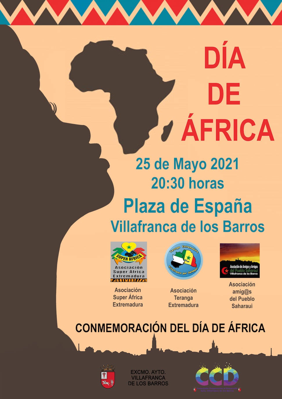 Día de África en Villafranca de los Barros el día 25 de mayo
