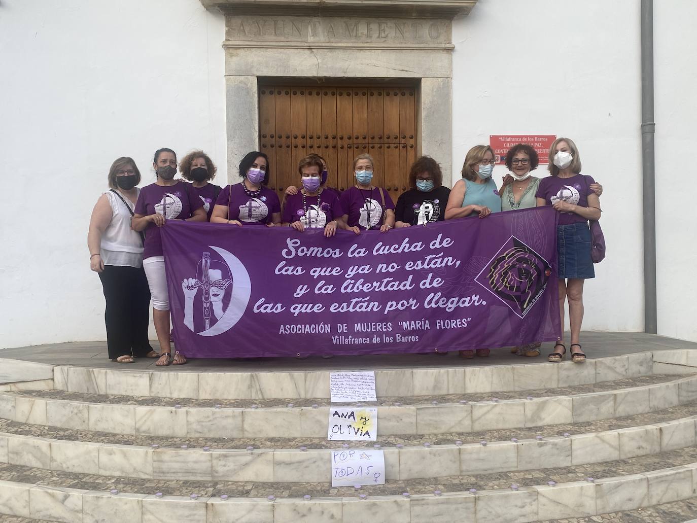 Concentración por los asesinatos machistas de las niñas de Tenerife