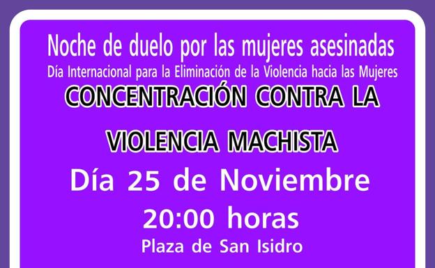 La asociación de Mujeres «María Flores» prepara una concentración pacífica en la Plaza de San Isidro para el 25N