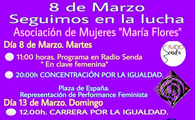 La Asociación de Mujeres, María Flores, organiza varias actividades por el día internacional de las mujeres