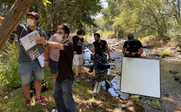 El cineasta villanovense Alberto Pino termina el rodaje de su nuevo corto