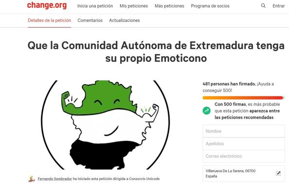 Se recogen firmas para que la región tenga emoticono propio