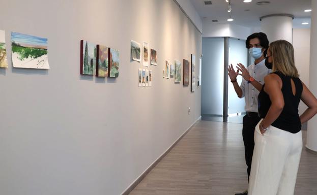 Diego Morcillo muestra sus cuadros con paisajes en el Espacio Rufino Mendoza